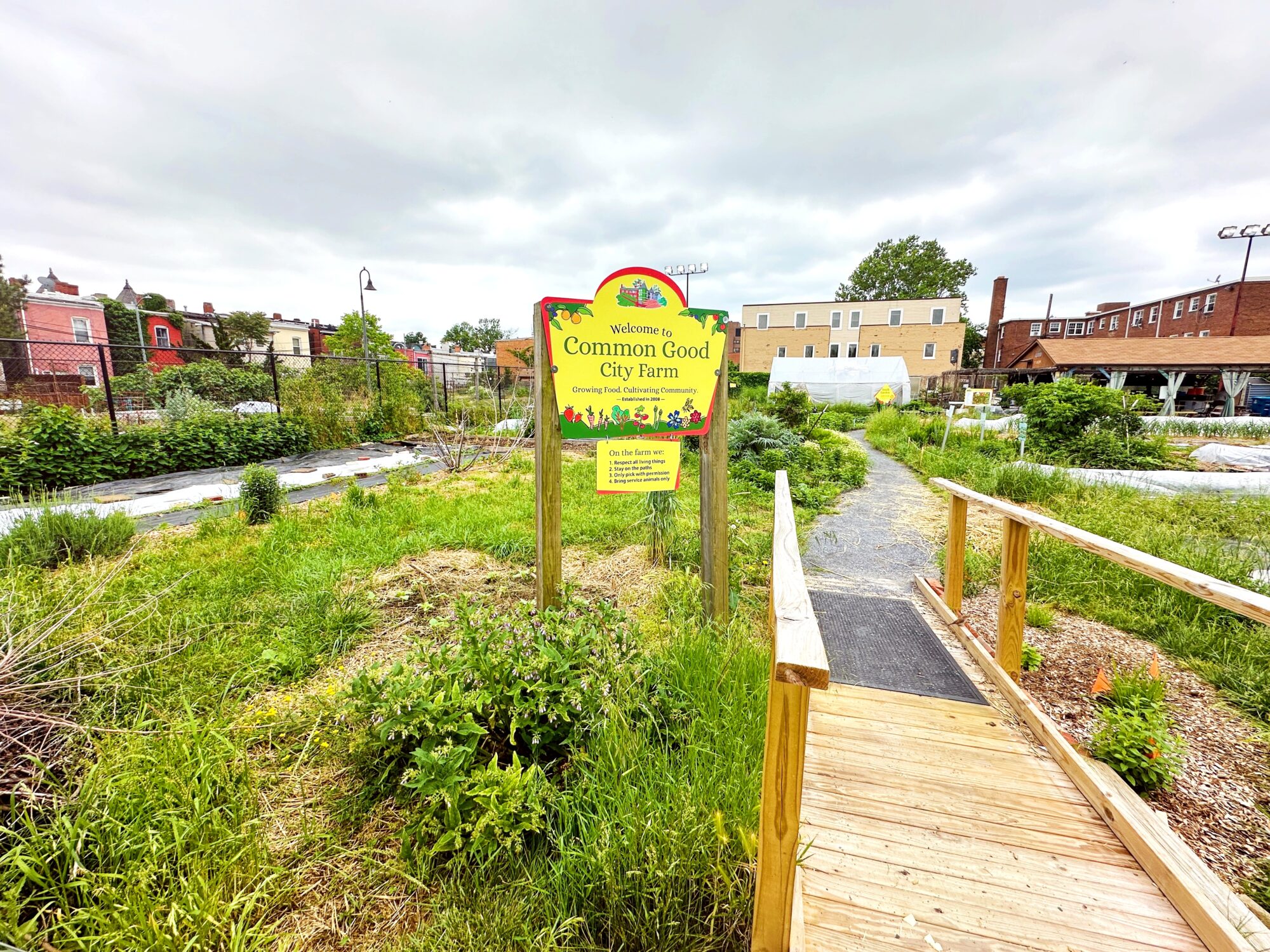 Entrance to the Common Good City Farm